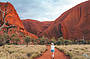 Walking around Uluru